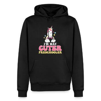 Enfants d’âge préscolaire Retour à l’école Way Cuter pour les filles - Sweat à capuche Premium bio Homme - noir - Devant - Nico (187cm)
