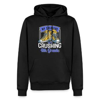 Les enfants de la rentrée scolaire crush sneakers pour la 4e année - Sweat à capuche Premium bio Homme - noir - Devant - Nico (187cm)