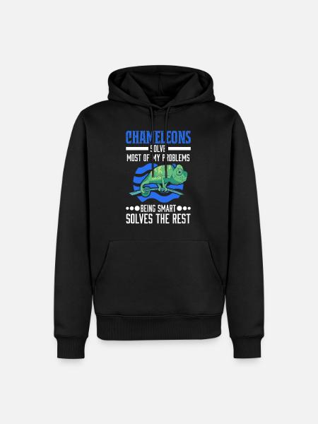 Chameleon Gift Chameleon - Men’s Premium Organic Hoodie - black
