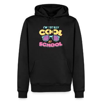 Kids Back to School Totally Cool at School for - Männer Premium Bio Hoodie - Schwarz - Vorne - Nico (187cm)