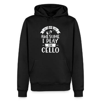 Musik Cello Instrument Klassische Musik Cellist - Männer Premium Bio Hoodie - Schwarz - Vorne - Nico (187cm)