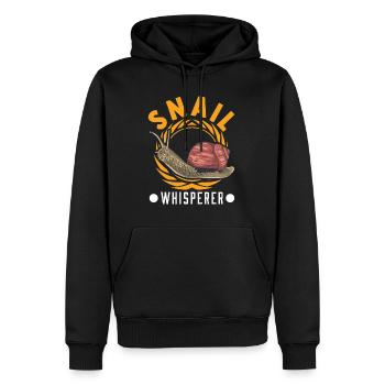 Schnecken Flüsterer Snail Whisperer - Männer Premium Bio Hoodie - Schwarz - Vorne - Nico (187cm)