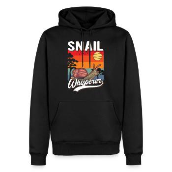 Schneckenflüsterer Schnecke Snail Whisperer - Männer Premium Bio Hoodie - Schwarz - Vorne - Nico (187cm)