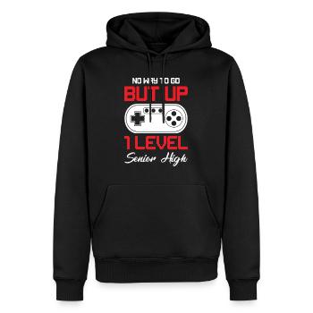 Teens Back to School No Way to Go Up One Level - Männer Premium Bio Hoodie - Schwarz - Vorne - Nico (187cm)