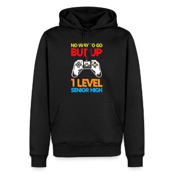 Teens Back to School No Way to Go Up One Level - Männer Premium Bio Hoodie - Schwarz - Vorne - Nico (187cm)