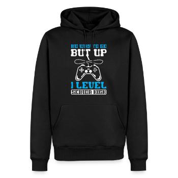 Teens Back to School No Way to Go Up One Level - Männer Premium Bio Hoodie - Schwarz - Vorne - Nico (187cm)