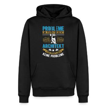 Architekt Geschenk Innenarchitekt Architektur - Männer Premium Bio Hoodie - Schwarz - Vorne - Nico (187cm)