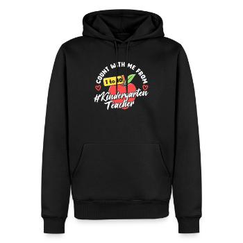 Kids Back To School Count With Me From One To Ten - Men’s Premium Organic Hoodie - black - Front - Nico (187cm)