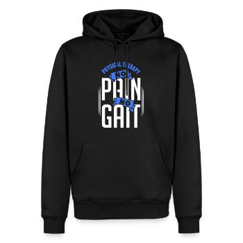 Physical Therapy No Pain No Gait Physics PT - Männer Premium Bio Hoodie - Schwarz - Vorne - Nico (187cm)
