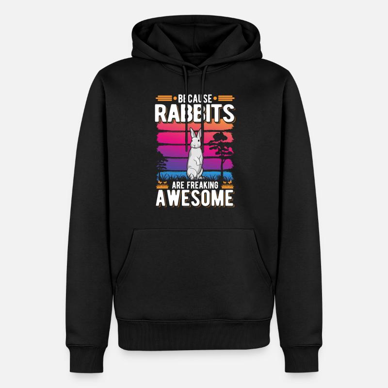 Rabbit Gift Rabbit Rabbit - Men’s Premium Organic Hoodie - black