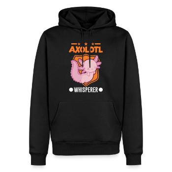 Axolotl Flüsterer Axolotl Whisperer - Männer Premium Bio Hoodie - Schwarz - Vorne - Nico (187cm)