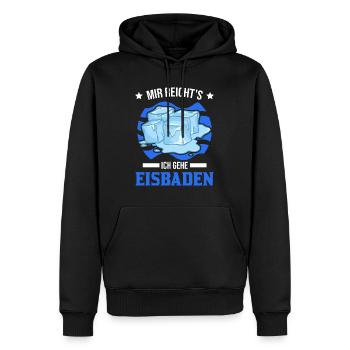 Mir reicht's Ich gehe Eisbaden Geschenk Esibad - Männer Premium Bio Hoodie - Schwarz - Vorne - Nico (187cm)