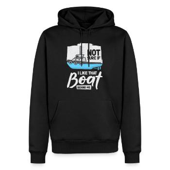 Schlepper Segler Kapitän Bootseigner Meer - Männer Premium Bio Hoodie - Schwarz - Vorne - Nico (187cm)