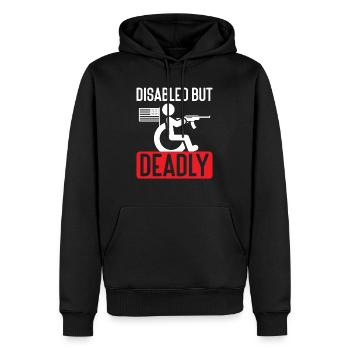 2nd Amendment Gun Lover Pro Gun Control - Men’s Premium Organic Hoodie - black - Front - Nico (187cm)