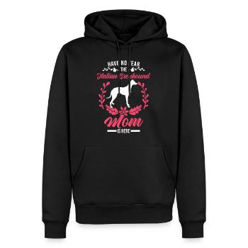 Italienischer Windhund Italienisches Windspiel - Männer Premium Bio Hoodie - Schwarz - Vorne - Nico (187cm)