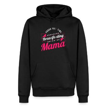 Stillen normalisiert Stolze vollzeitstillende Mama - Männer Premium Bio Hoodie - Schwarz - Vorne - Nico (187cm)
