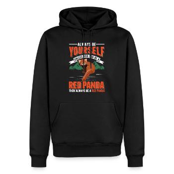 Always be yourself Unless you can be a Red Panda - Men’s Premium Organic Hoodie - black - Front - Nico (187cm)