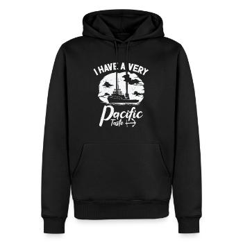 Schlepper Segeln Pacific Sea Breeze Watercraft - Männer Premium Bio Hoodie - Schwarz - Vorne - Nico (187cm)