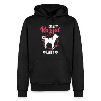 Crazy Kangal dame Anatolian Berger Chien - Sweat à capuche Premium bio Homme - noir - Devant - Nico (187cm)