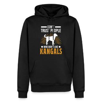 Kangal Geschenk Anatolischer Hirtenhund - Männer Premium Bio Hoodie - Schwarz - Vorne - Nico (187cm)