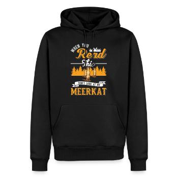 Suricate Cadeau Suricate Suricate - Sweat à capuche Premium bio Homme - noir - Devant - Nico (187cm)
