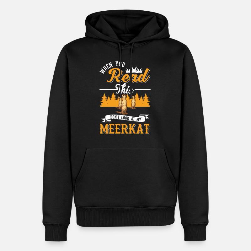 Suricate Cadeau Suricate Suricate - Sweat à capuche Premium bio Homme - noir