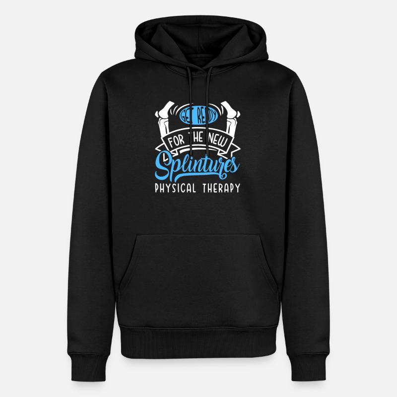 Physiothérapie Préparez-vous à la - Sweat à capuche Premium bio Homme - noir