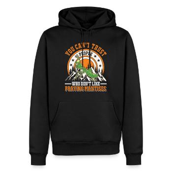Gottesanbeterin Geschenk Mantis Fangschrecke - Männer Premium Bio Hoodie - Schwarz - Vorne - Nico (187cm)