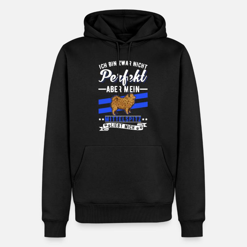 Mittelspitz Besitzer - Männer Premium Bio Hoodie - Schwarz