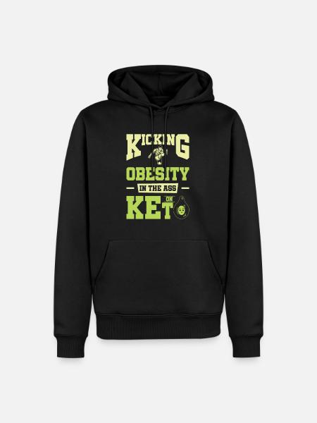 Keto-Diät Ketogene Ernährung Diätassistent - Männer Premium Bio Hoodie - Schwarz