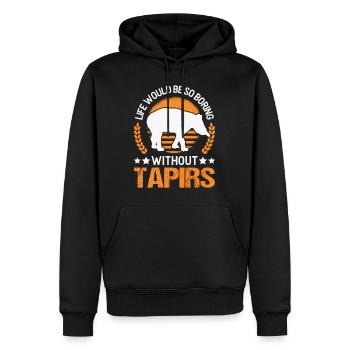 La vie serait si ennuyeuse sans Tapirs - Sweat à capuche Premium bio Homme - noir - Devant - Nico (187cm)