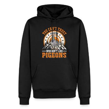 Taube Geschenk Taubenzüchter Brieftaube - Männer Premium Bio Hoodie - Schwarz - Vorne - Nico (187cm)