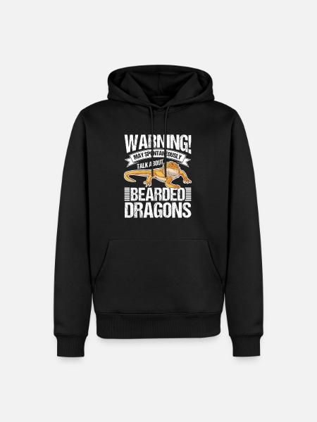 Bearded Dragon Gift Bearded Dragon - Men’s Premium Organic Hoodie - black
