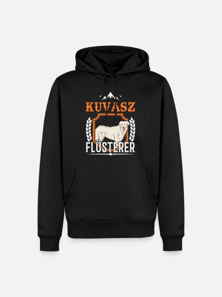 Kuvasz Flüsterer - Männer Premium Bio Hoodie - Schwarz
