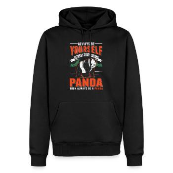 Soyez toujours vous-même À moins que vous ne puissiez être un panda - Sweat à capuche Premium bio Homme - noir - Devant - Nico (187cm)