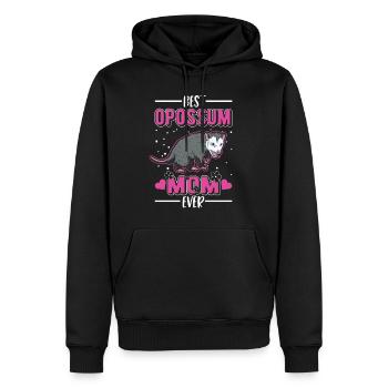 Best Opossum Mom Ever Opossum Mama Beutelratte - Männer Premium Bio Hoodie - Schwarz - Vorne - Nico (187cm)