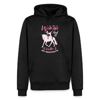 Pferdesport Voltigieren Voltigierer Reiten - Männer Premium Bio Hoodie - Schwarz - Vorne - Nico (187cm)
