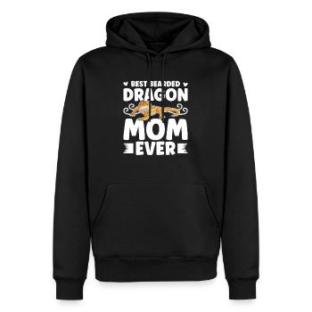 Best Bearded Dragon Mom Ever Bartagamen Mama - Men’s Premium Organic Hoodie - black - Front - Nico (187cm)