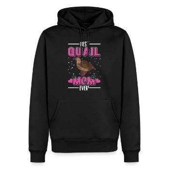 Meilleure maman de caille jamais Wachtel - Sweat à capuche Premium bio Homme - noir - Devant - Nico (187cm)