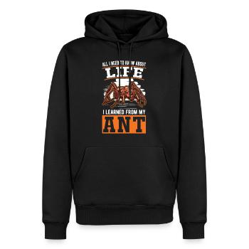 Ants Ant Farm Anthill Fire Ants - Men’s Premium Organic Hoodie - black - Front - Nico (187cm)