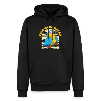 Ara Papagei Liebhaber Natur Zoo Tier Haustier - Männer Premium Bio Hoodie - Schwarz - Vorne - Nico (187cm)