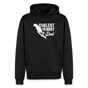 Ara Cool Papagei Papa Haustier Zoo Tier - Männer Premium Bio Hoodie - Schwarz - Vorne - Nico (187cm)