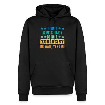 Zoologe im Ruhestand Vintage Ruhestand Zookeeper - Männer Premium Bio Hoodie - Schwarz - Vorne - Nico (187cm)