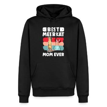 Meilleure maman suricate de tous les temps Erdmännchen - Sweat à capuche Premium bio Homme - noir - Devant - Nico (187cm)