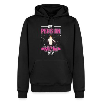 Best Penguin Mom Ever Pinguin Mama - Männer Premium Bio Hoodie - Schwarz - Vorne - Nico (187cm)