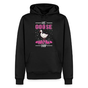 Best Goose Mom Ever Gänse Mama - Männer Premium Bio Hoodie - Schwarz - Vorne - Nico (187cm)
