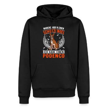 Podenco Schutzengel Spanischer Windhund Podenco - Männer Premium Bio Hoodie - Schwarz - Vorne - Nico (187cm)