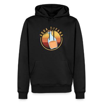 Aqua Tofana Vintage Poison Bottle Line Art Crime - Men’s Premium Organic Hoodie - black - Front - Nico (187cm)