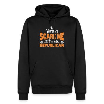 Halloween Abstimmung Republikaner Unterstützer - Männer Premium Bio Hoodie - Schwarz - Vorne - Nico (187cm)