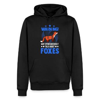 Avertissement Fox Gift Arctic Fox Redfucks - Sweat à capuche Premium bio Homme - noir - Devant - Nico (187cm)